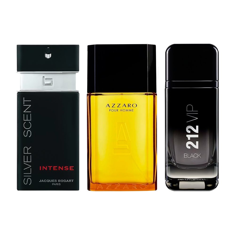 Combo aus 3 Herrenparfums – 212 VIP, 212 VIP MEN und 212 Black [jeweils 100 ml]